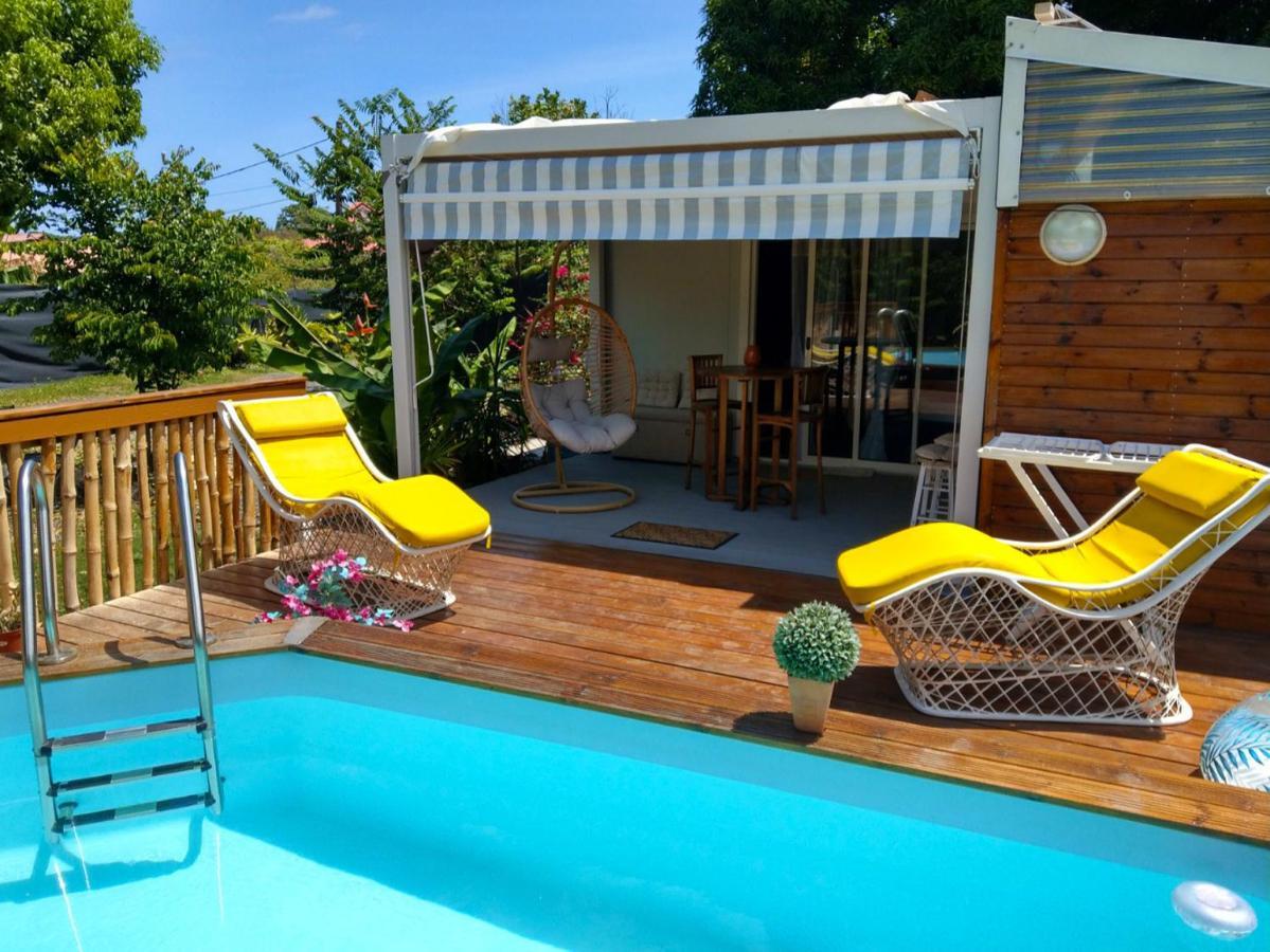 S'Cale Tropikal - Gite Cosy Avec Piscine Privee Petit-Canal Exterior foto